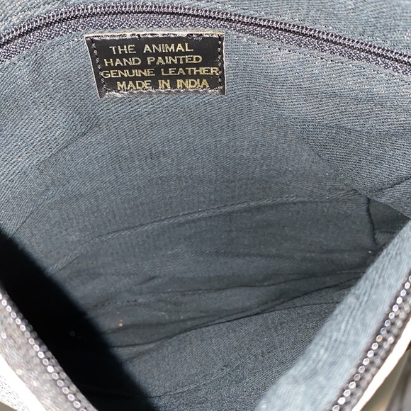 🦒 🦁 The animal hand painted genuine leather bag - Picture 6 of 16